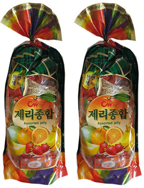 청우식품 제리종합 젤리, 2개, 600g