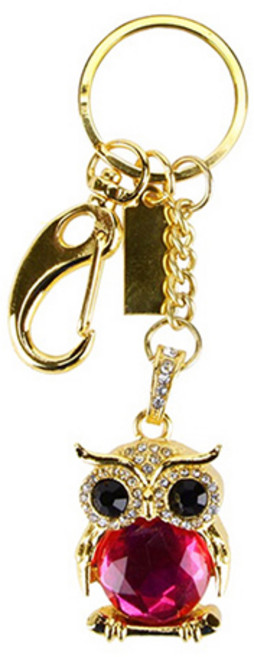 칼론 황금메탈 부엉이 캐릭터 USB메모리 핑크, 16GB