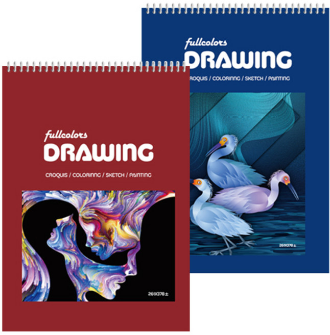 풀컬러즈 전문가용 스케치북 200g 랜덤 발송, 8절, 15매, 2개