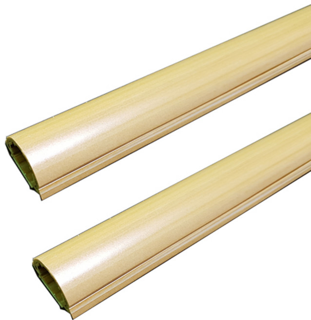 케이엠 고강도 전선몰딩 4호, 우드색, 2개