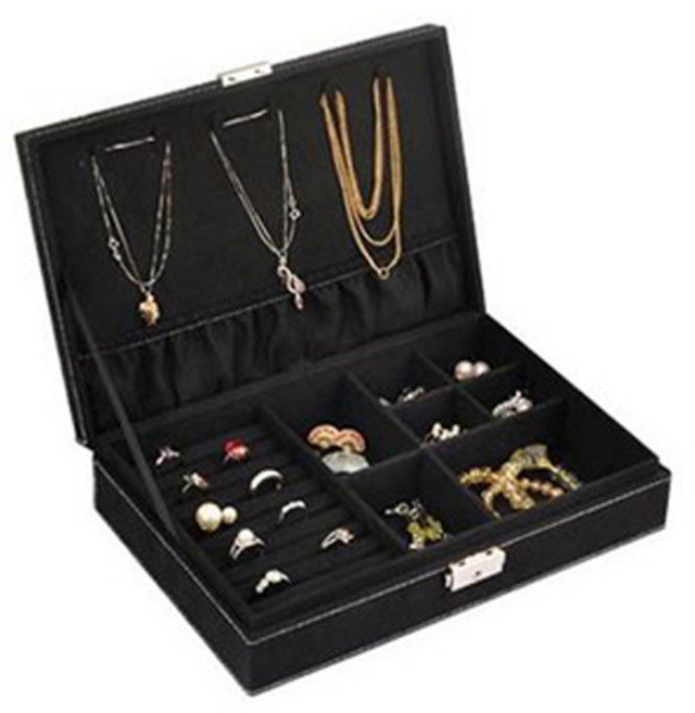 인조 스웨이드 보석함, 블랙