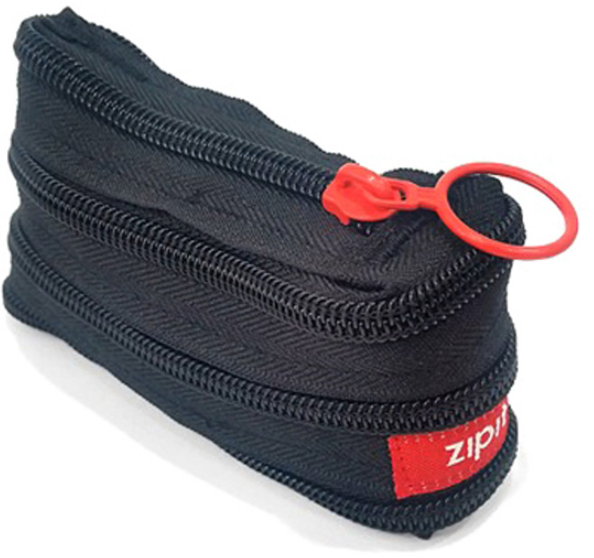 집잇 지퍼 동전지갑, 블랙