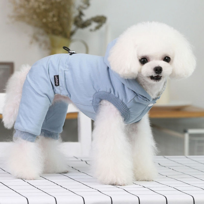 아이앤엘인스퍼레이션 강아지 겨울 패딩 올인원, SKY BLUE, 1개