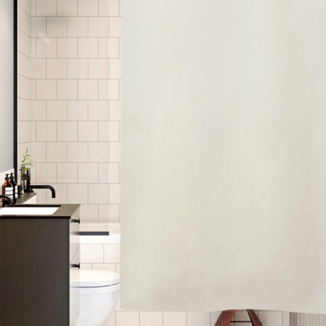 포그난 패브릭 샤워커튼, 솔리드아이보리, 1개