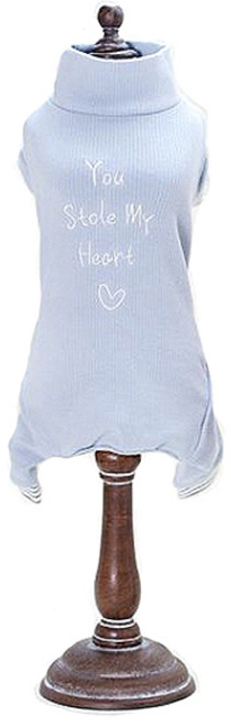 아이앤엘인스퍼레이션 강아지 목폴라 올인원 티셔츠, SKY BLUE, 1개