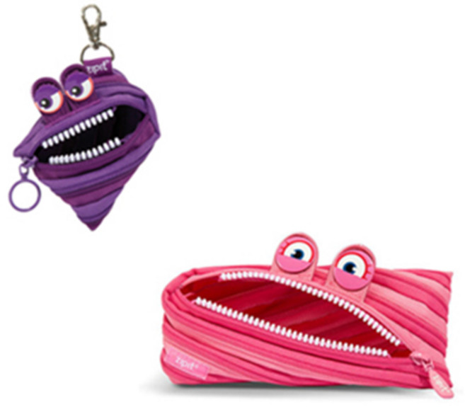 집잇 와이들링 몬스터 필통 + 동전지갑, 랜덤 발송, 1세트