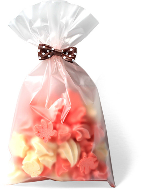 opp 30p + 도트타이 30p, 반투명 + 초코, 1세트