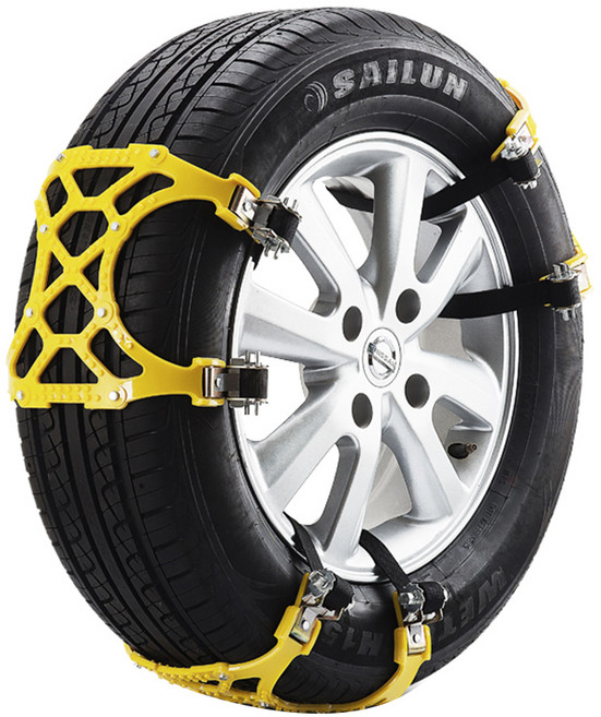 세프티 NEW 업그레이드 간편 탈부착 스노우체인 6p 세트, 1세트