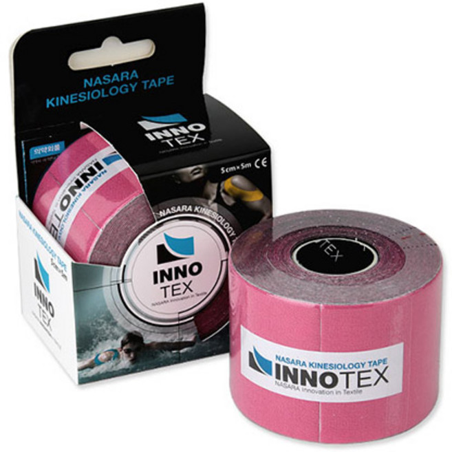 나사라 키네시올로지 이노텍스스포츠 테이핑 테이프 분홍, 1개