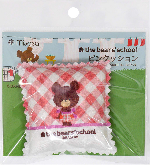 베어스스쿨 핀쿠션 No1705, 혼합 색상, 1개