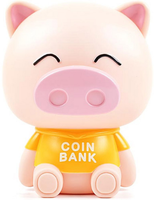 포포팬시 해피 돼지 저금통, 옐로우, 1개
