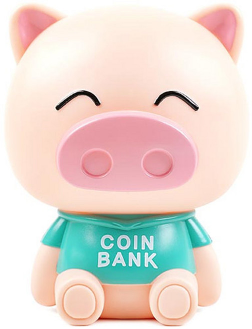 포포팬시 해피 돼지 저금통, 민트, 1개