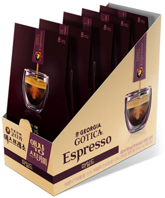 조지아 고티카 에스프레소 마일드, 10ml, 8개입, 5개