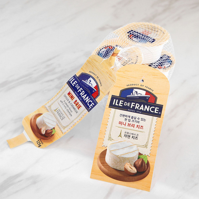 일드프랑스 미니 브리 치즈, 25g, 5개입, 1개