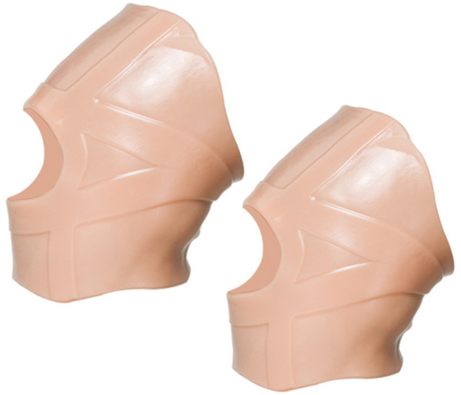 이한선생활과학 호랑이 실리콘 무릎 보호대 베이지, 2개