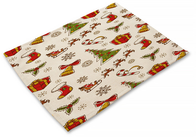 DM 알럽홈 크리스마스 테이블매트, 크리스마스패턴35, 42 x 32 cm
