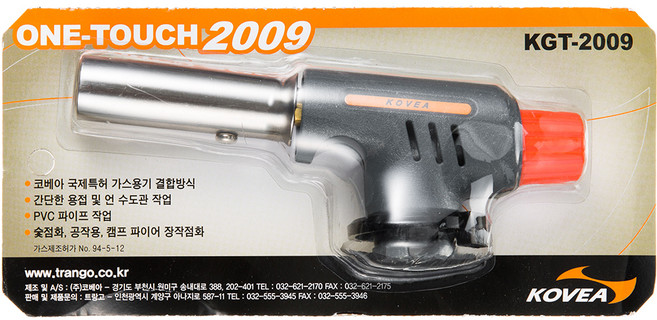 코베아 원터치 토치 2009 KGT-2009, 혼합색상, 1개