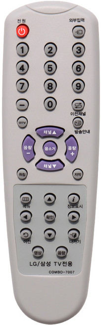 NOTTOO LG/삼성 무설정 TV 전용 리모컨, ComBo-7007, 1개