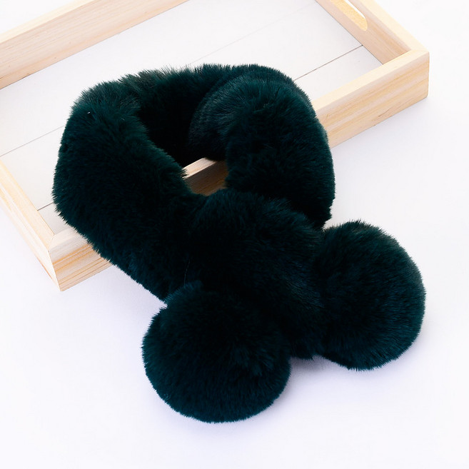 핸날 여아용 보송 머플러