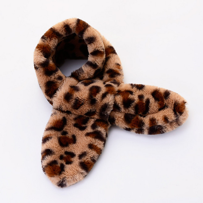 핸날 여아용 호랑이무늬 머플러