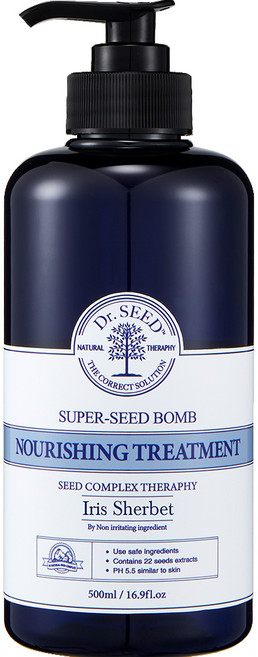 닥터시드 슈퍼시드밤 퍼퓸헤어트리트먼트 아이리스셔벗, 500ml, 1개