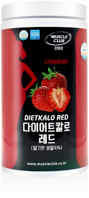 머슬클럽 다이어트칼로 레드 기타헬스보조제, 600g, 1개