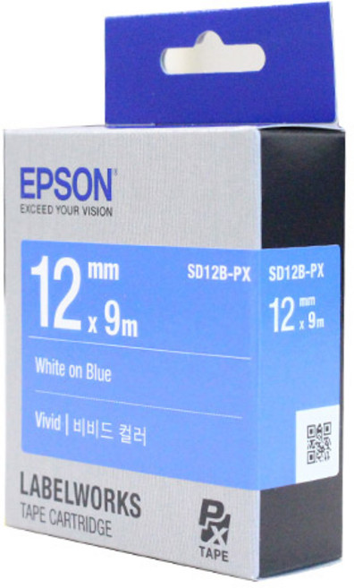 엡손 라벨 테이프 카트리지 SD12B-PX, 1칸, 1개