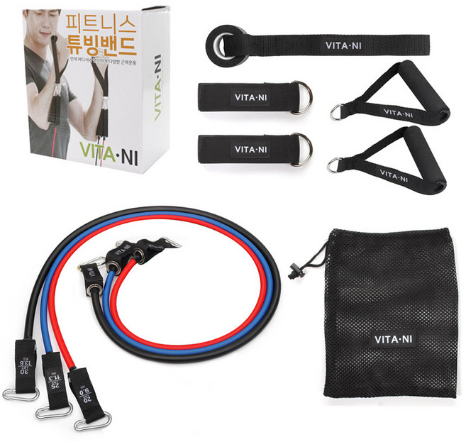비타니 튜빙밴드 미디움 세트, 혼합색상, 1세트