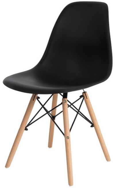 NOA FURNITURE Ella椅, 黑色, 1個