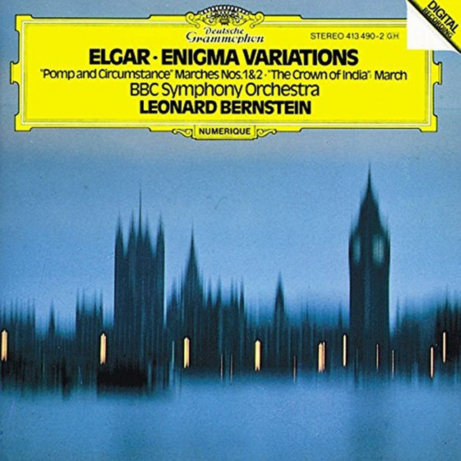 EDWARD ELGAR - ENIGMA VARIATIONS POMP AND CIRCUMSTANCE/ LEONARD BERNSTEIN EU수입반, 1CD