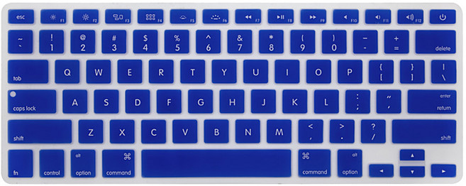 DM 알럽컴 맥북 키보드 보호 커버 A1369/A1466, 블루, 1개