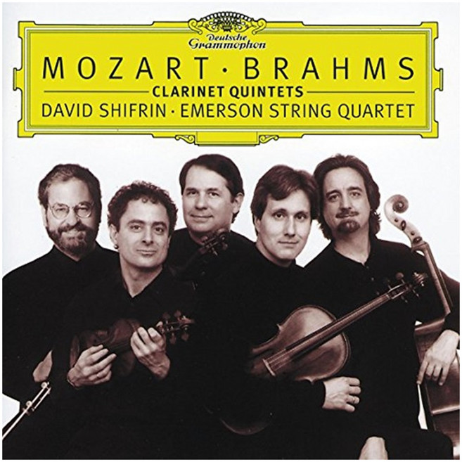 WOLFGANG AMADEUS MOZART / JOHANNES BRAHM - CLARINET QUINTETS / EMERSON STRING QUARTET EU수입반, 1CD