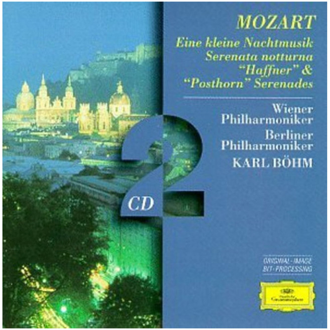 WOLFGANG AMADEUS MOZART - EINE KLEINE NACHTMUSIK / SERENATA NOTTURNA / KARL BOHM EU수입반, 2CD
