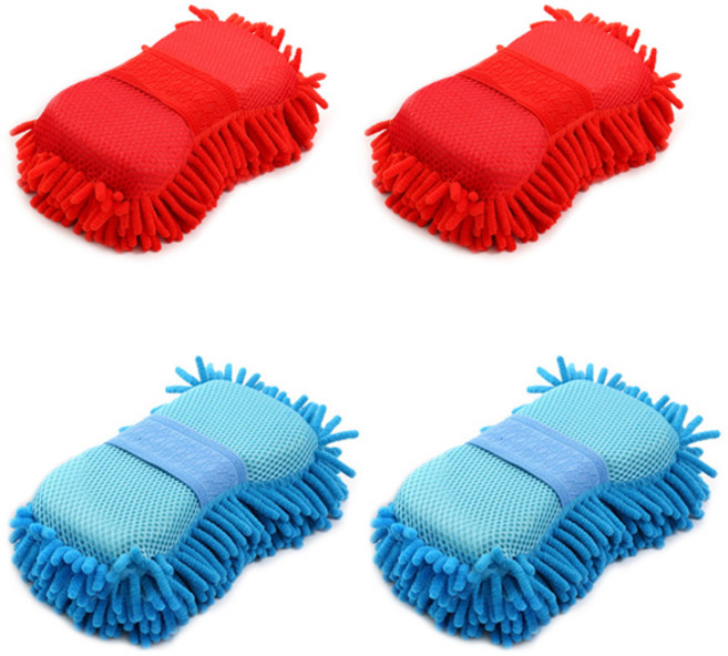 블럭마트 세차장갑 워시미트, 4개, 랜덤발송