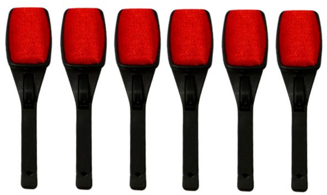 ABM(C) 회전옷먼지브러쉬, 혼합색상, 6개