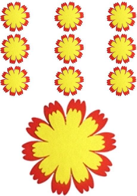 아이세상 꽃글자판 펠트장식 10p, 48A 빨강