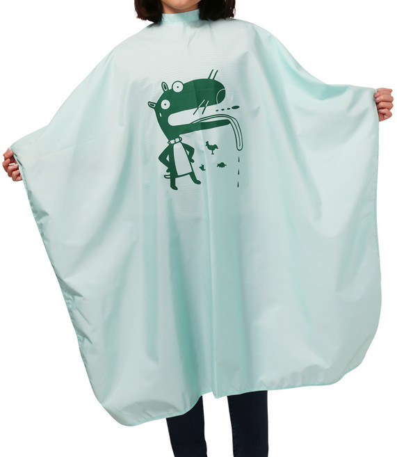 헤어베스트 핑클 미니 커트보, HBPK214 그린, 1개