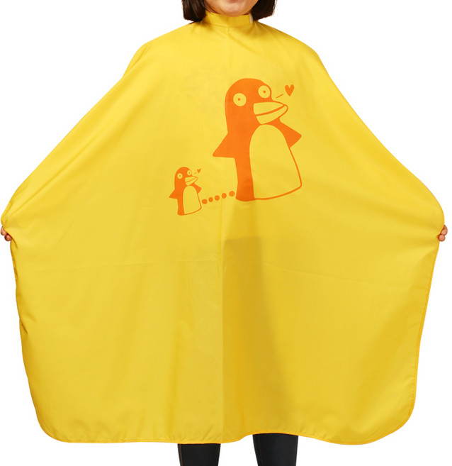 헤어베스트 핑클 미니 커트보, HBPK216 옐로우, 1개