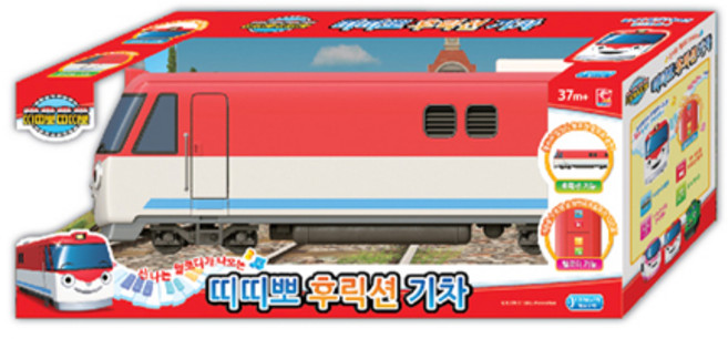 띠띠뽀띠띠뽀 후릭션 기차 작동완구, 혼합색상, 1개