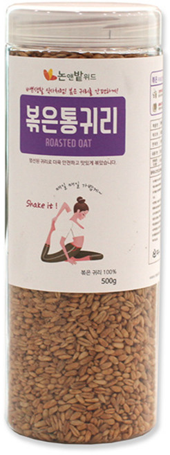 논앤밭위드 볶은 통귀리 리필용, 500g, 1개