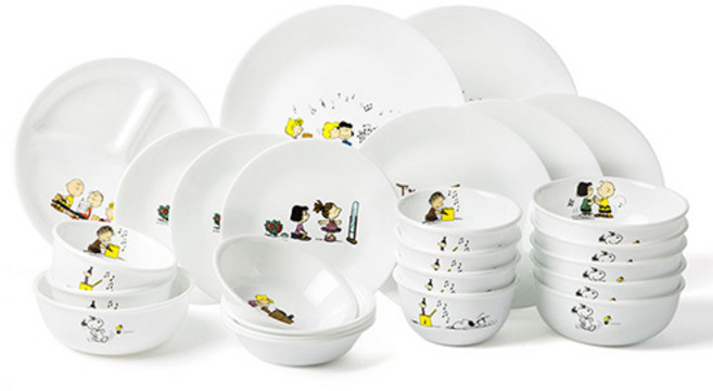 코렐 스누피 더홈 6인 코리안 홈식기세트 25p, 혼합색상, 7종, 1세트