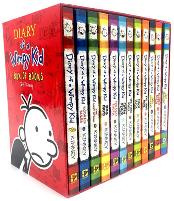 Diary of a Wimpy Kid Box of Books (12 paperback 미국판) - 윔피키드 1~12