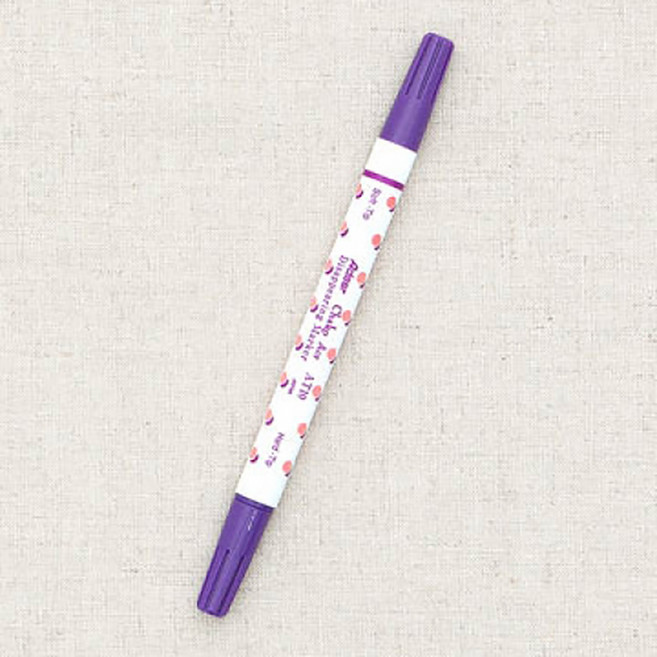 코하스아이디 일제 양면 기화성 수성펜, 퍼플, 2개