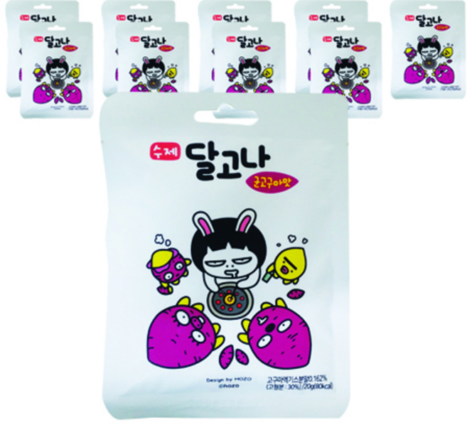 手工椪糖 烤地瓜風味, 20g, 10包
