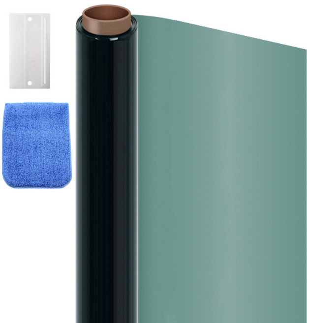 에너지키퍼 4계절 복합단열필름 + 플라스틱 헤라 + 극세사 유리창청소장갑, 연그린, 1개