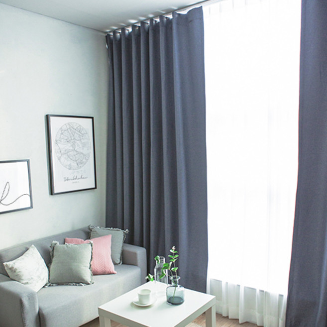 홈인홈 애쉬드 린넨 암막커튼