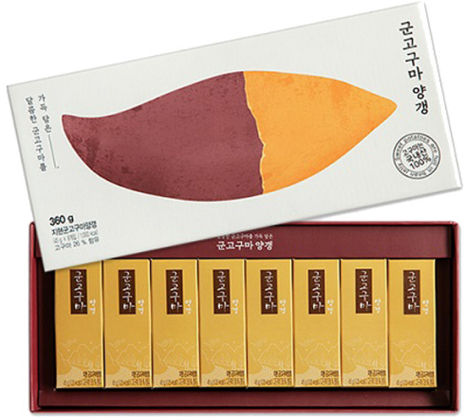 화과방 군고구마 양갱, 45g, 8개입