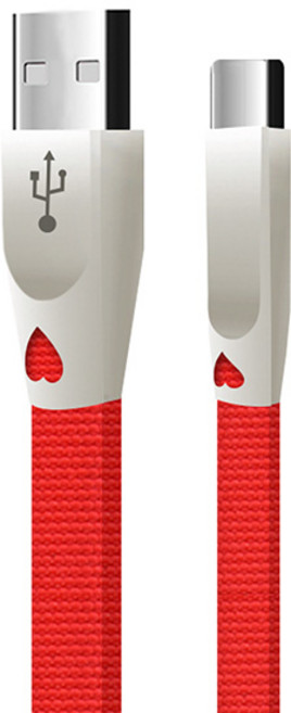 칼론 3A 고속충전 USB C타입 3M 롱케이블, 레드, 1개