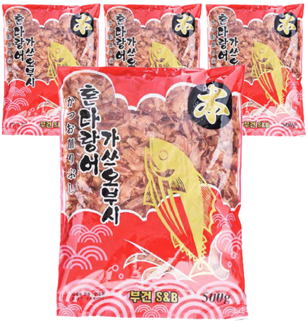 부건 혼다랑어 가쓰오부시, 500g, 4개