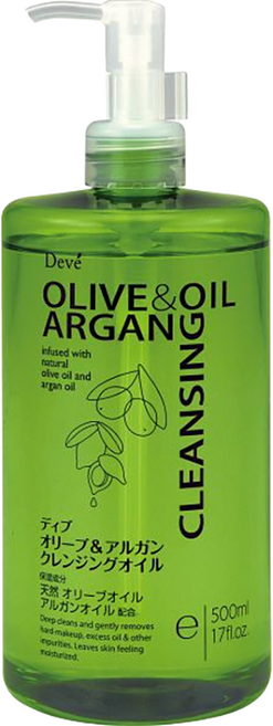 KUMANO 熊野油脂 DEVE 橄欖&堅果卸妝油, 500ml, 1瓶